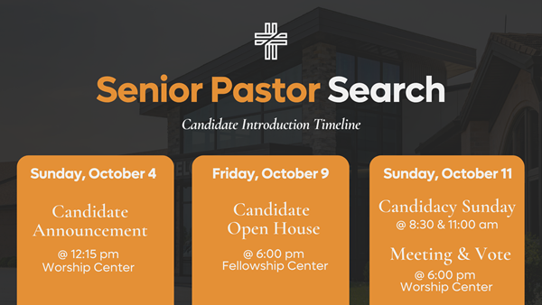 Senior Pastor Candidate Open House